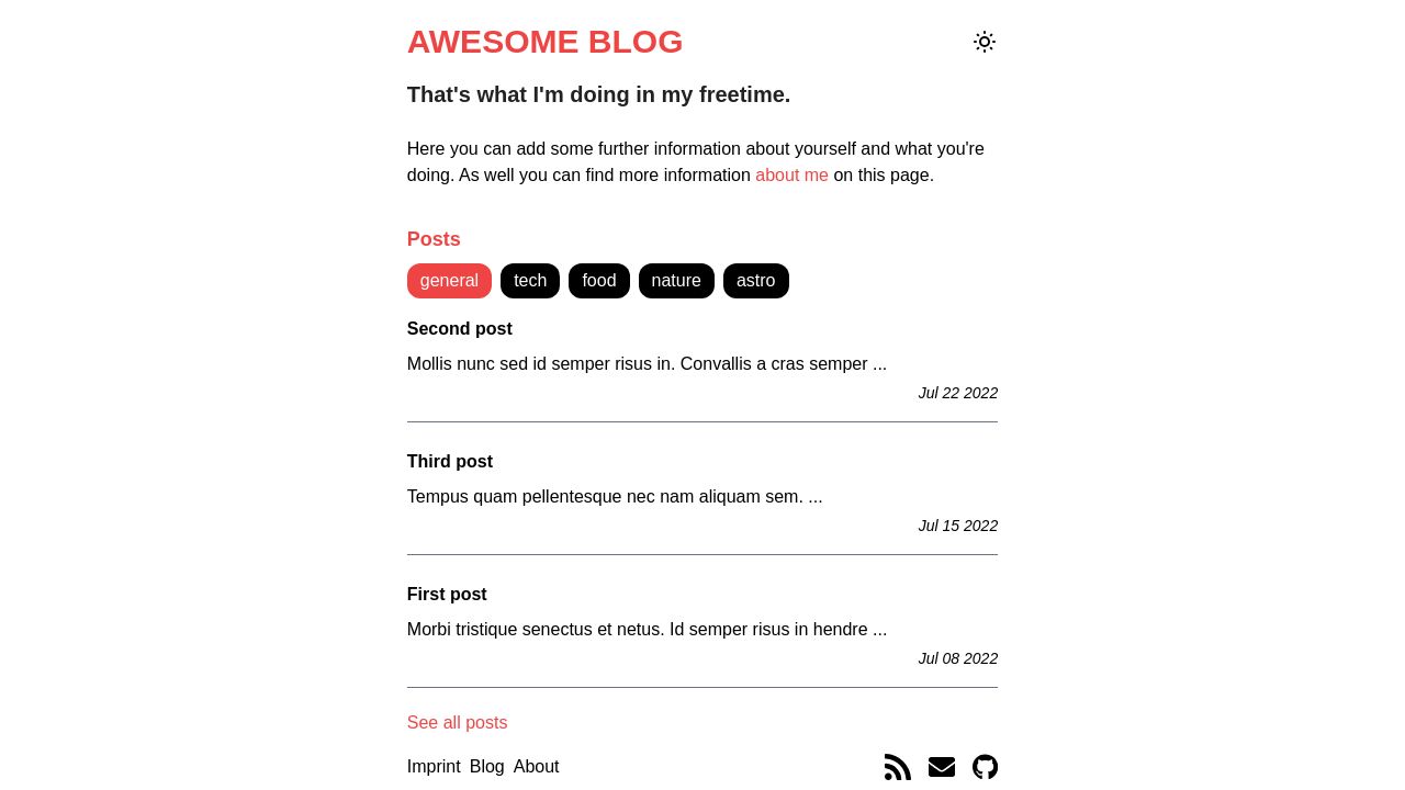 Astro Minimal Blog