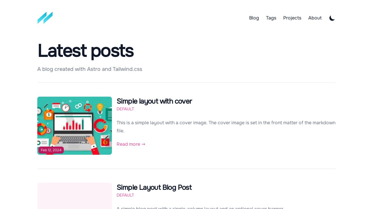 Astro Starter Blog