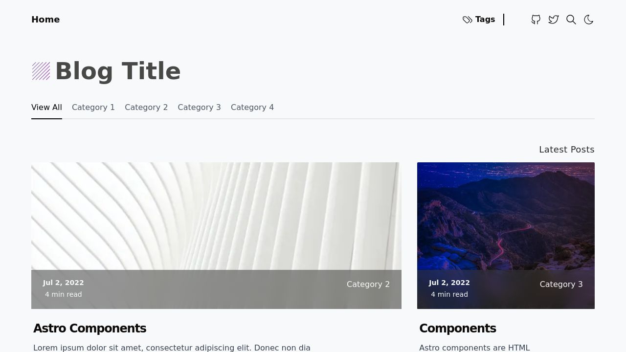 Blog Template